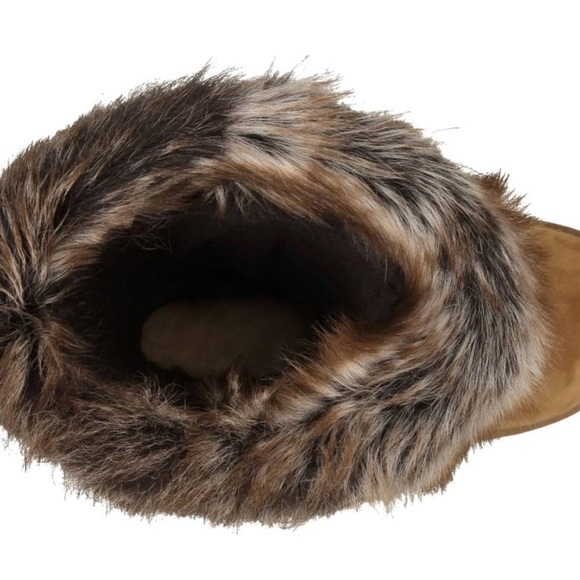 UGG AUSTRALIA Rosana Women’s Suede Waterproof Chestnut Mid Calf Boots 1008044 - Picture 9 of 12